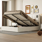 Lit coffre double 160x200 liseuse